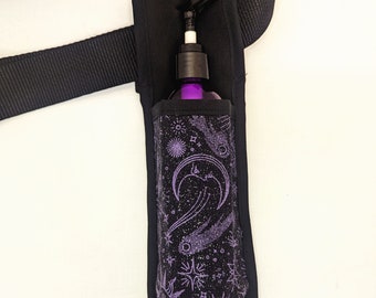 Glittery Celestial in Purple Massage Therapist Single Lotion and Utility Holster