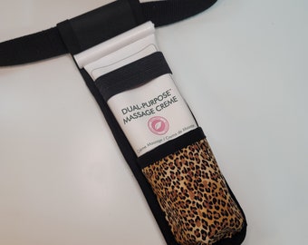 Cheetah Single Cream Massage Holster and Utility Holster