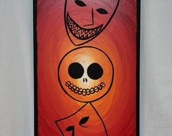 Pintura de cerradura, choque y barril en acrílico