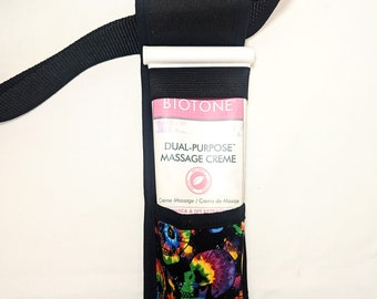 Tie Dye Rainbow Skulls Funda de masaje de crema única y funda de utilidad