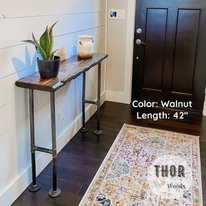 Handmade Entryway Console Table Rustic Country Farmhouse Real