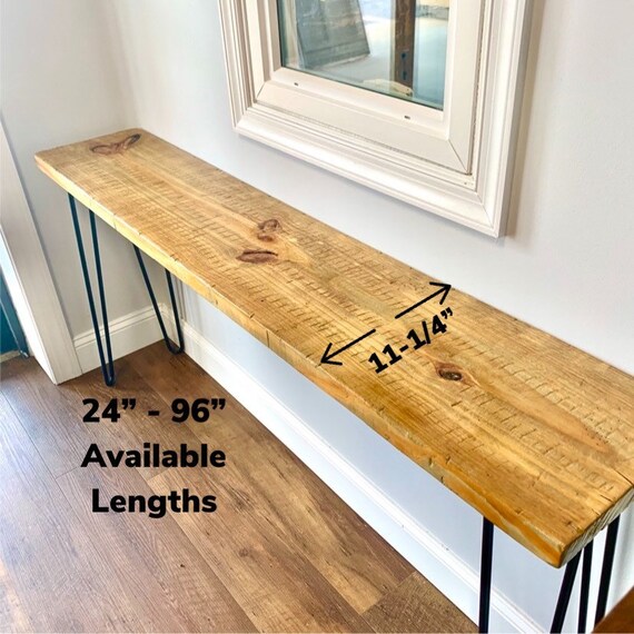 Handmade Entryway Console Table Rustic Country Farmhouse Real Handmade Entryway Console Table Rustic, Entryway Console Table And Bench