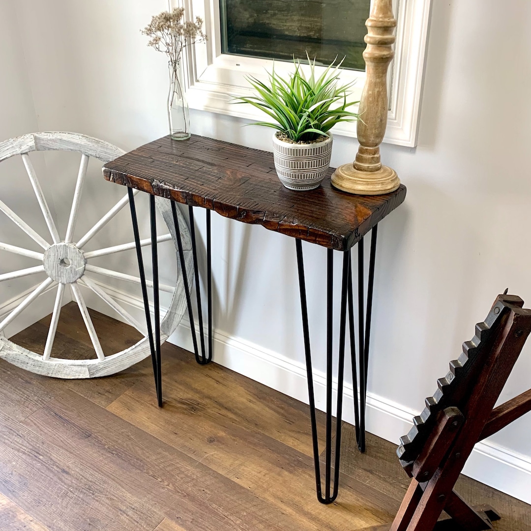 Handmade Extra Tall Entryway Console Table Rustic Country Farmhouse ...