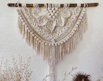 Boho macrame wall hanging, macrame wall decoration, macrame, boho style, macrame, tapestry, living room decor, bedroom decor, boho decor,