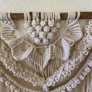 Boho macrame wall hanging, macrame wall decoration, macrame, boho style, macrame, tapestry, living room decoration, bedroom decoration, boho decoration, image 6