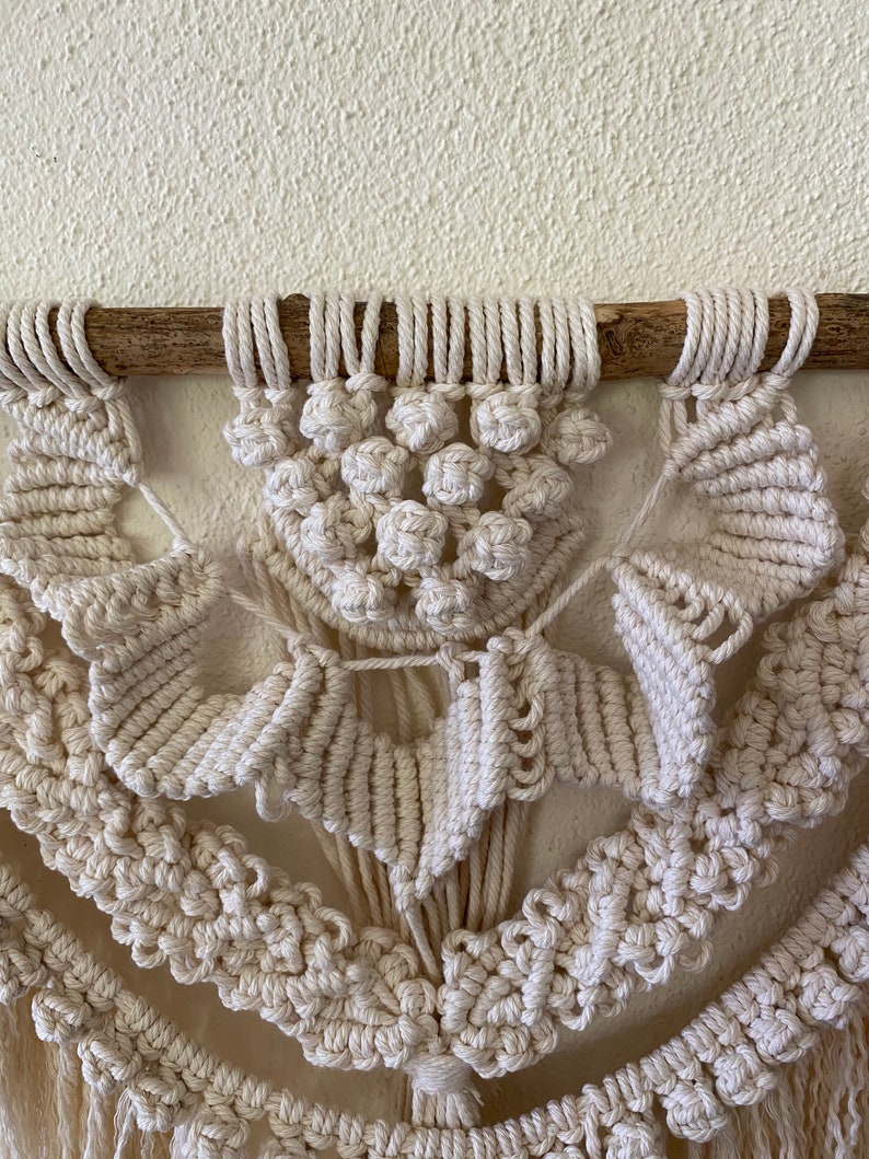 Boho macrame wall hanging, macrame wall decoration, macrame, boho style, macrame, tapestry, living room decoration, bedroom decoration, boho decoration, image 4