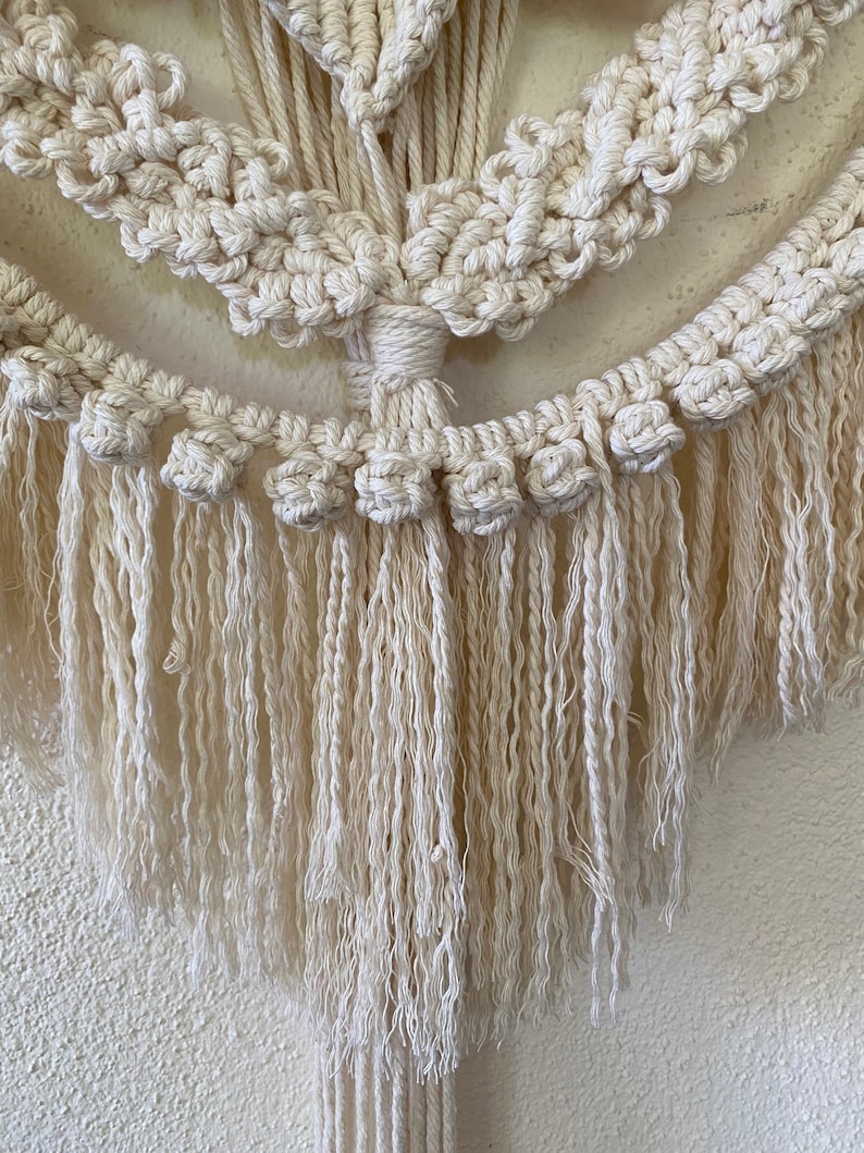 Boho macrame wall hanging, macrame wall decoration, macrame, boho style, macrame, tapestry, living room decoration, bedroom decoration, boho decoration, image 7