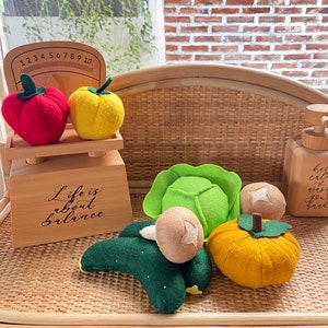 Felt food, felt vegetables, play food vegetables, food food, shop accessories, shop accessories, children's kitchen