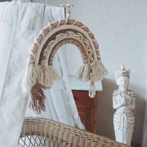 Rainbow macrame, boho rainbow macrame, wall hanging, nursery decor, baby room, baby gift