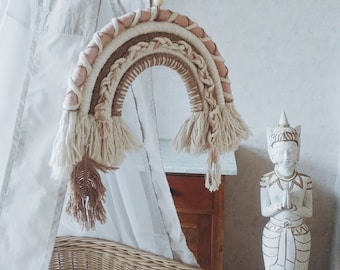 Regenboog macrame, boho regenboog macrame, muur opknoping, kinderkamer inrichting, babykamer, baby cadeau