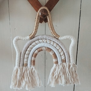 Rainbow Macrame,Unicorn, Christmas Gift,Boho,Macramé, Children&#39;s Room, Nursery,For Birth, Children&#39;s Room Decoration,Gift, Wall Hanging