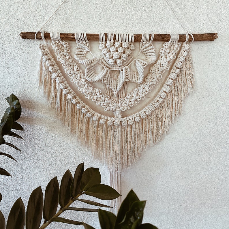 Boho macrame wall hanging, macrame wall decoration, macrame, boho style, macrame, tapestry, living room decoration, bedroom decoration, boho decoration, image 2