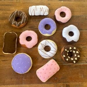 Felt food for the shop, donut felt, play food children&#39;s kitchen, play kitchen, food donut shop