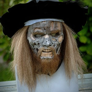 Zombie pirate silicone mask