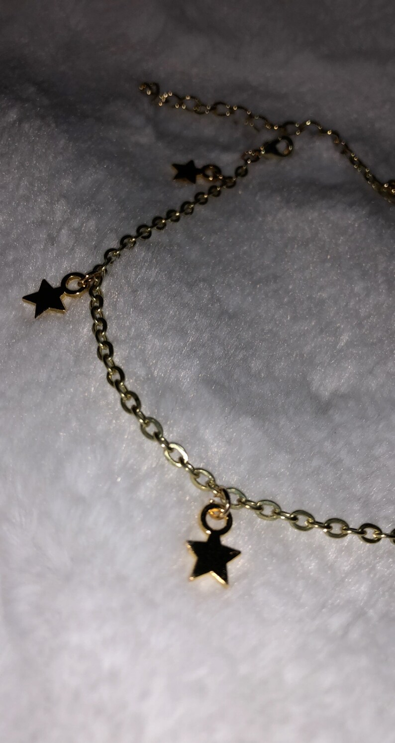 Gold Star Anklet