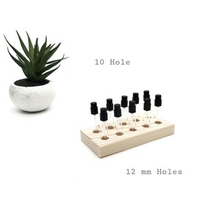 Perfume Sample Holders - Fragrance Organizer - Atomizer Storage - 2-10 ml Vials - Multiple Sizes 12 mm 10 Hole