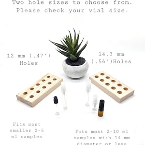 Perfume Sample Holders - Fragrance Organizer - Atomizer Storage - 2-10 ml Vials - Multiple Sizes image 2
