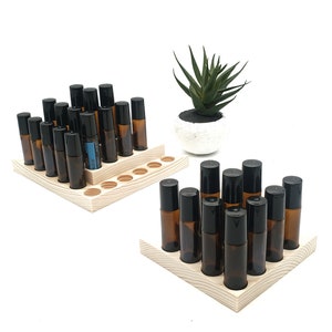 Tiered Triangle Roller Ball Bottle Display - For Essential Oils, Perfumes, and More