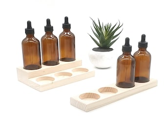 4 oz Bottle Racks - For Essential Oils, Beard Oils and More - 50 mm or 2" Hole Diameter