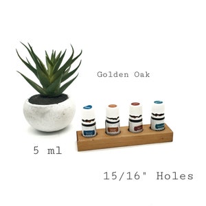 15, 10, & 5 ml Essential Oil Racks - 3-8 Hole Racks 5 ml - 4 Hole