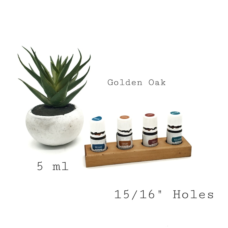 15, 10, & 5 ml Essential Oil Racks - 3-8 Hole Racks 5 ml - 4 Hole