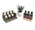 2 & 3 Tier Essential Oil Displays - For 15, 10, and 5 ml Bottles - Multiple Sizes - 1 1/8" Holes or 15/16" Holes