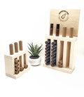 Multiple Sizes! 10 ml Roller Ball Bottle or Kraft Lip Balm Tube Display - 22 mm Holes