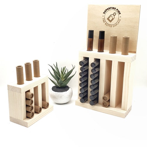 Multiple Sizes! 10 ml Roller Ball Bottle or Kraft Lip Balm Tube Display - 22 mm Holes