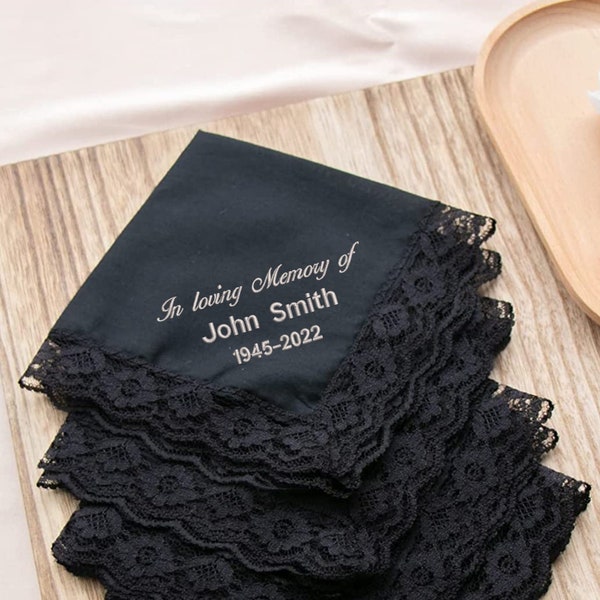Memorial Funeral Handkerchief Etsy