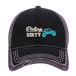 Riding dirty UTV hat,  side by side hat, UTV hat, SXS riding hat, womens utv riding gift, sxs riding gift, women dirt ride gift