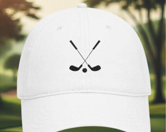 Golf hat, golfer gift, men&#39;s golf hat, golf team hat, embroidered Golf Hat, Golf ball cap, women&#39;s golf hat, custom golf hat, sports hat