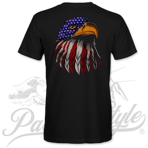 Patriotic Eagle T-Shirt, 4th of July Shirt, Independance Day Shirt,  Fourth of July Shirt,  American Flag Eagle,