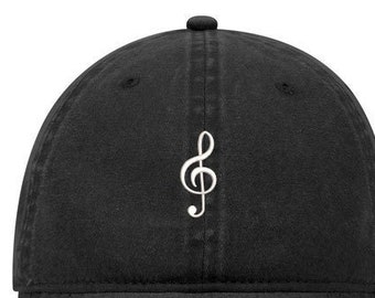 Music Note Hat ,Music Baseball Cap,Music Symbol Hat, Clef Note Hat, Music Note Dad Hat,Music Hat, DJ hat, DJ gift