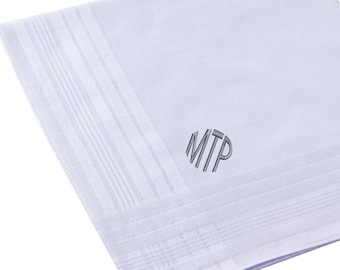Custom embroidered Handkerchief, monogram handkerchief, handkerchief gift,wedding handkerchief, bouquet hankie, mens pocket square