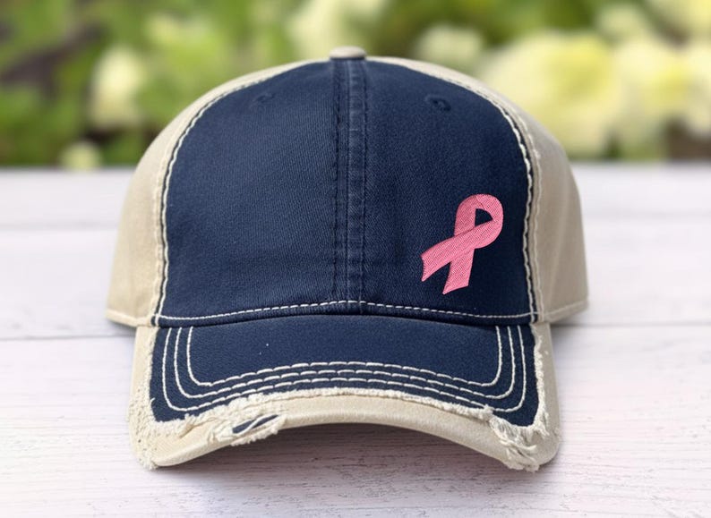 Pattern Cancer Ribbon Cap Cancer Ribbon Cap: Awareness Support Hat - Etsy