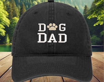 Dog Dad Hat: Embroidered Cotton Dog Lover Gift