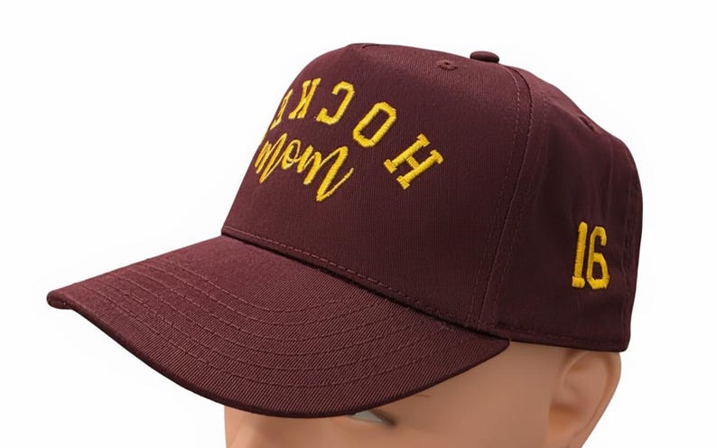Hockey Mom Hat: Embroidered Cap for Rink Mom image 6