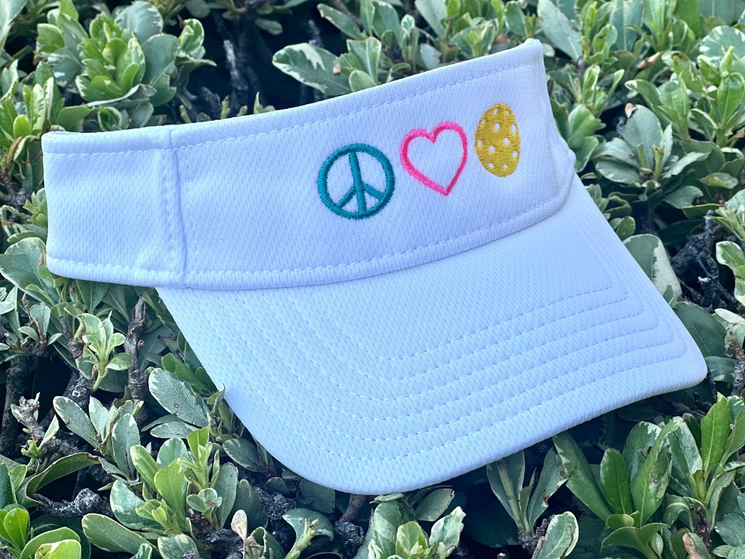 Peace Love Pickleball Visor,pickleball Visor, Pickleball Gift ...