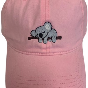 Embroidered Koala Hat: Cotton Twill Baseball Cap image 4
