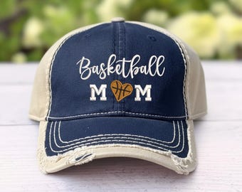 Gorra estilo baloncesto para mamás, ideal para el día del partido y para regalar a mamás deportistas.