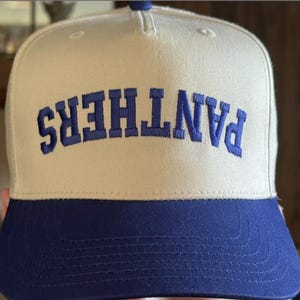 Custom Upside Down Text Hat, Rally Retro Baseball Cap with Optional Rope Colors image 3