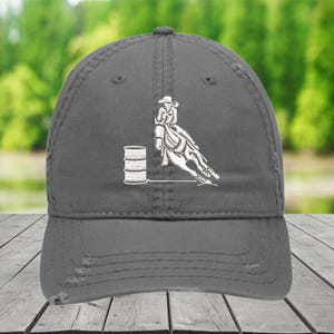 Barrel Racer Hat, Barrel Racing Hat, Barrel Racing Baseball Cap, Gift for Barrel Racer, Barrel Racer Gift Present Clothing