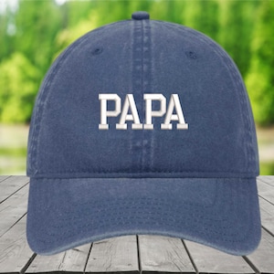 Papa Hat, PAPA Baseball Cap, Papa gift, Grandpa hat, Grandpa Gift, Pop Pop Hat, Papa-to-be Hat, baby announcement Hat, summer hat