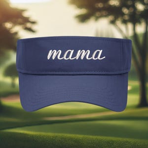 mama visor, mama hat, mom gift, Mother&#39;s day gift, mama golf visor, mama birthday gift, women&#39;s sun visor, new mom gift, mom life visor
