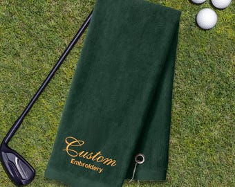 Personalized Golf Towel,Custom Embroidered Golf Gift