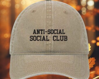 Anti-Social Social Club Hat: Soft Cotton Dad Hat