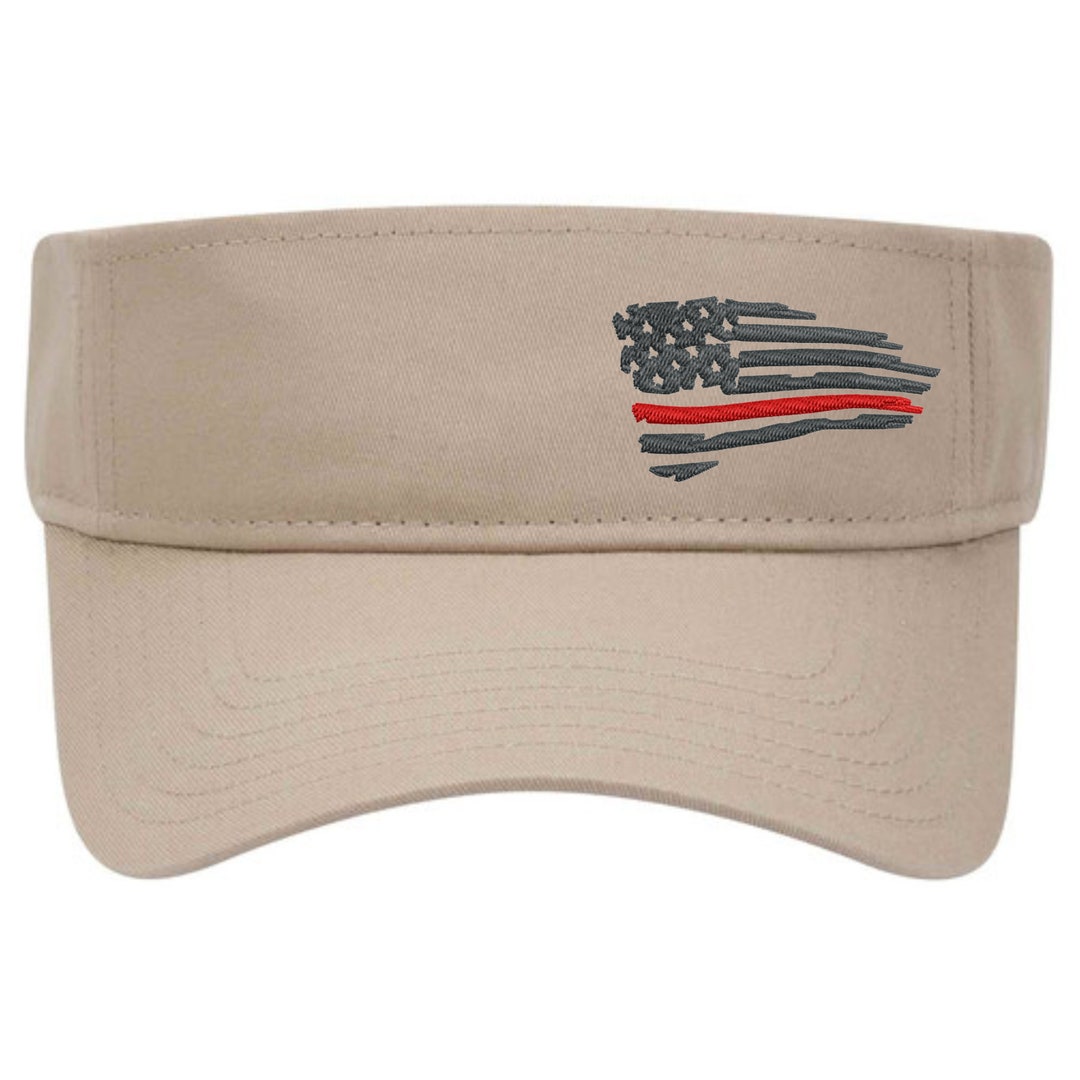 thumbnail image 2 of 4 Pcs American Flag Visor Hats - UV Protection Patriotic Caps For 4th Of July & Outdoor Events 2 of 9