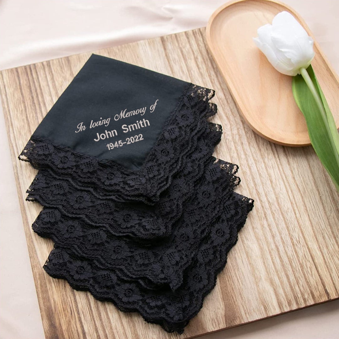 Funeral Handkerchief, Memorial Handkerchief,loved Ones in Heaven, in
