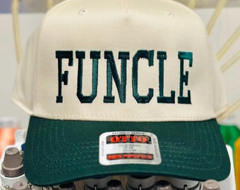 FUNCLE Embroidered Hat, Fun Gift for Uncle from Niece Nephew, Brother gift