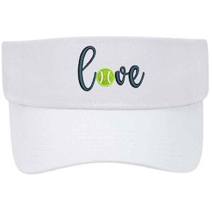 Love Tennis Visor, Tennis Visor, Tennis gift, Tennis hat, Tennis player gift, Tennis coach visor, Tennis hat